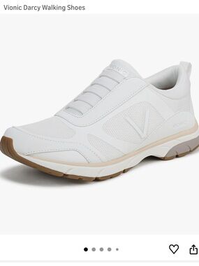 Vionic Womens Darcy Slip-On Walking Shoes - White